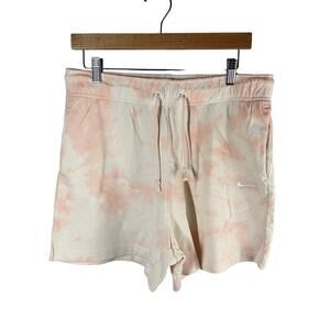 Nike Women’s Loose Fit Mid Rise Short Length Tie Dye Print Shorts Size Medium